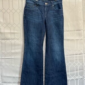 Banana Republic Women's Dark Blue Flare Jeans